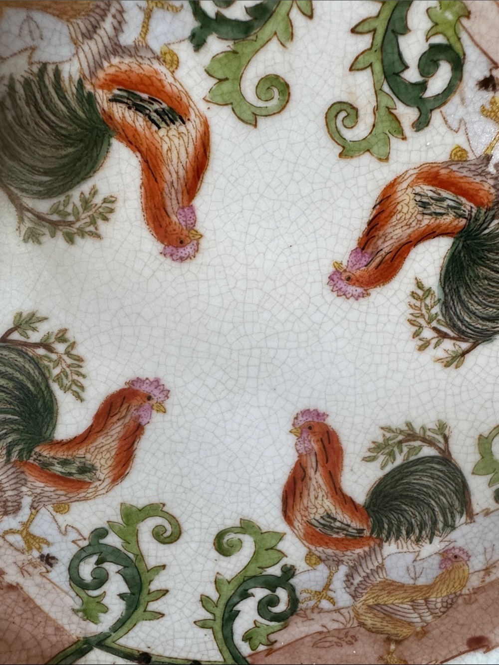 Vintage Chinese Antique Huarong Tang Zhi - Two Handled Serving Tray - Picture 14 of 16